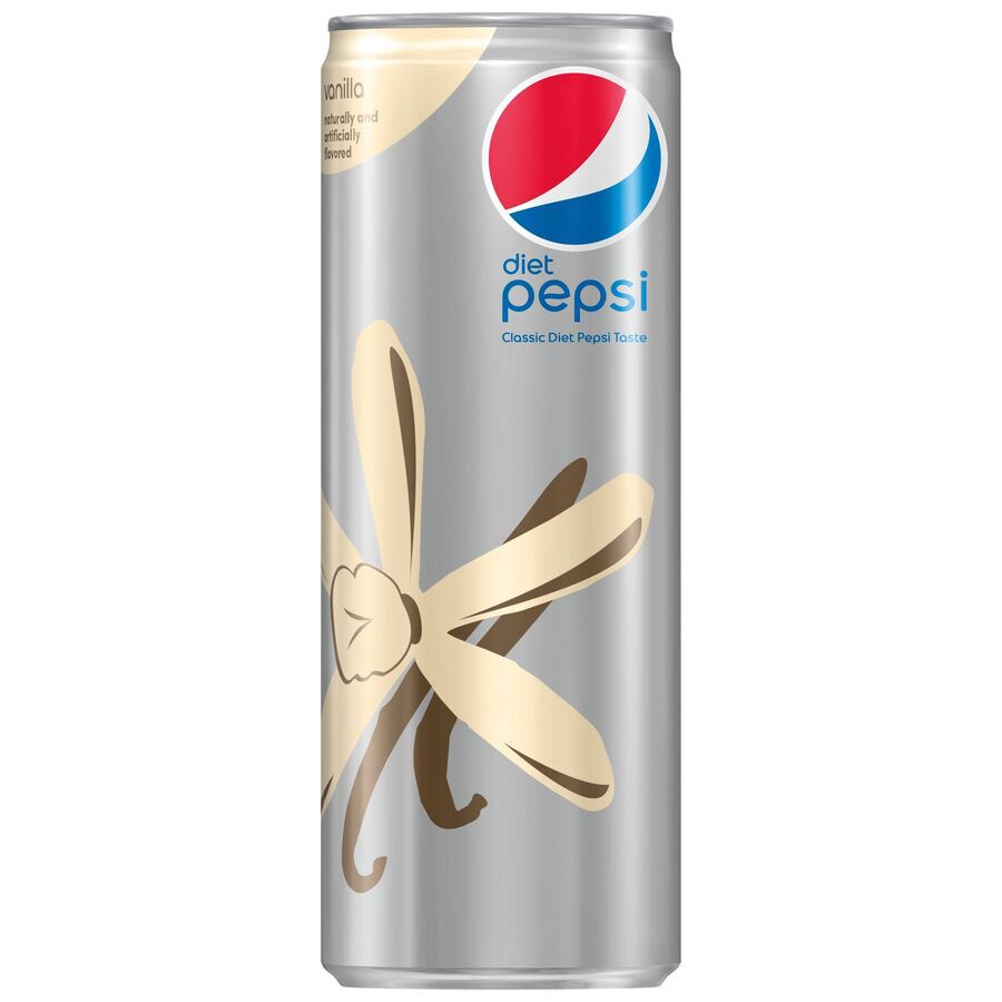 slide 1 of 2, Pepsi Diet Pepsi Soda Vanilla Naturally And Artificially Flavored 12 Fl Oz Can, 12 oz