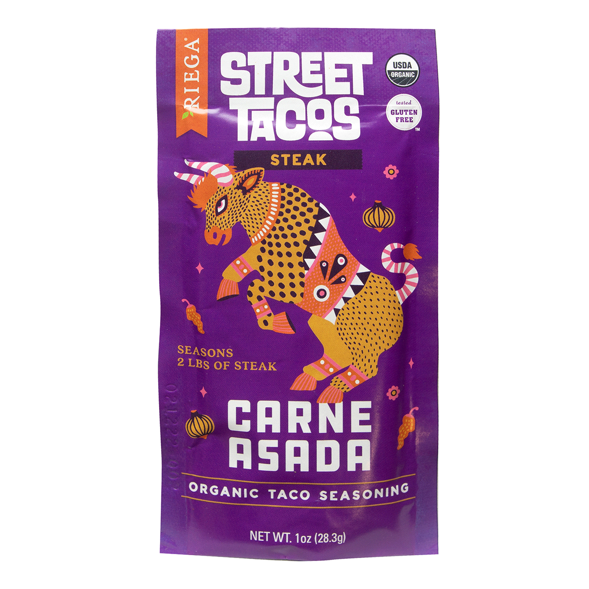 slide 1 of 5, Riega Street Tacos Steak Organic Carne Asada Taco Seasoning 1 oz, 1 oz