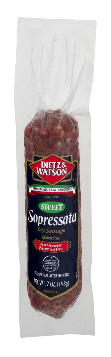 slide 1 of 1, Dietz & Watson Sweet Sopressata, 7 oz