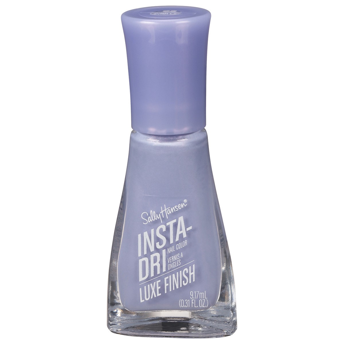 slide 1 of 9, Sally Hansen Insta-Dri Luxe Finish Nail Polish, Lavish Lilac, 0.31 fl oz, 0.31 oz