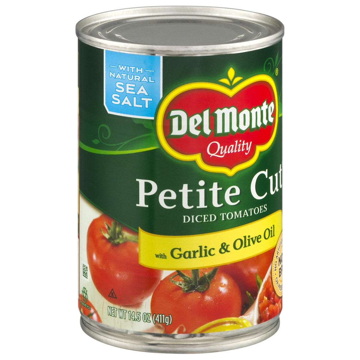 slide 8 of 9, Del Monte Petite Cut with Garlic & Olive Oil Diced Tomatoes 14.5 oz, 14.5 oz