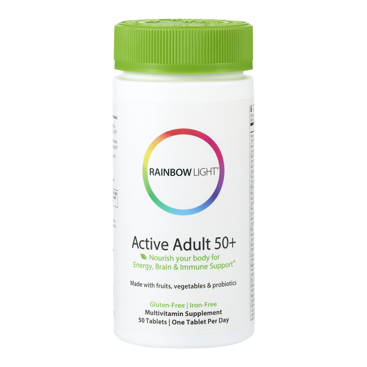 slide 1 of 4, Rainbow Light Active Adult 50+ Multivitamin Dietary Supplement Tablets, 50 ct