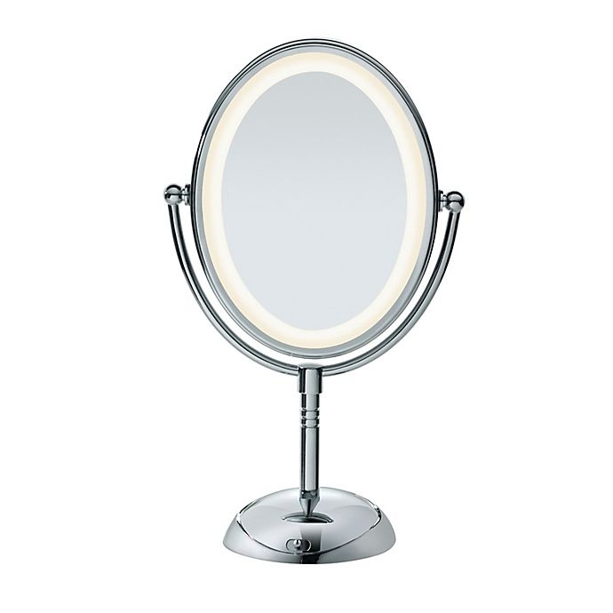 slide 1 of 9, Conair Chrome LED Mirror, 1 ct
