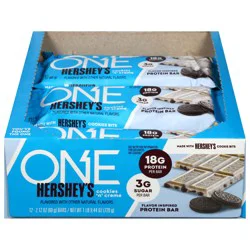 ONE Hershey's Cookies 'n' Creme Protein Bar - 12 x 2.12 oz Bars