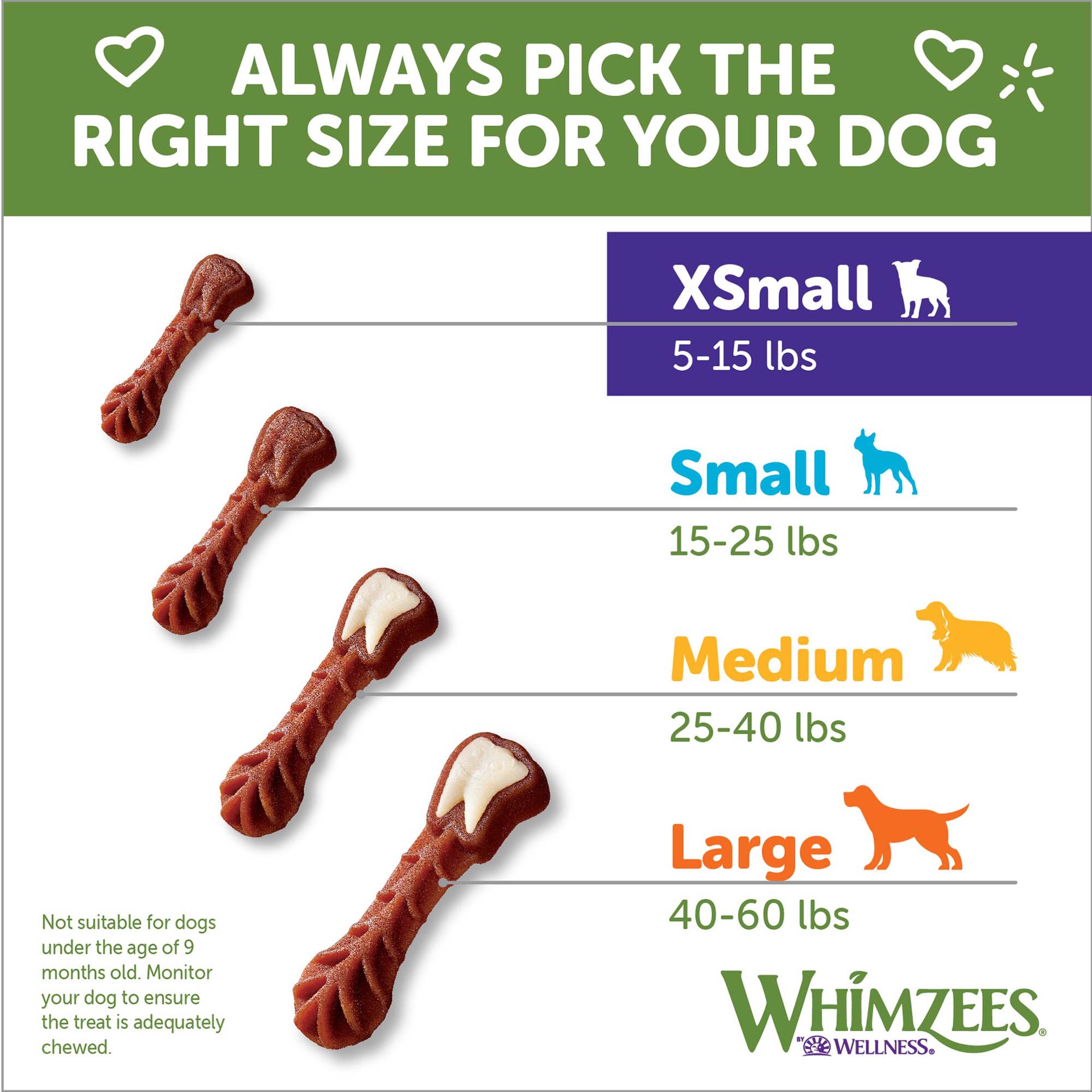 slide 3 of 5, WHIMZEES Wellness Brushzees Dog Dental Treats, Natural Chews, Extra Small Size Stick, (48 Count), 1 ct