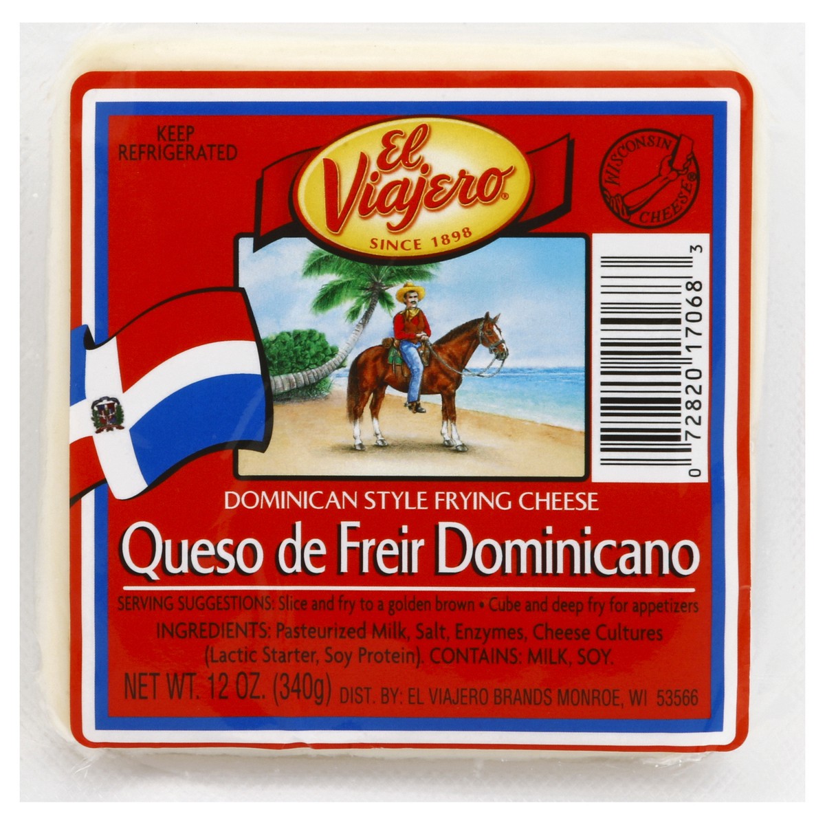 slide 5 of 6, El Viajero Cheese 12 oz, 12 oz