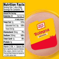 slide 19 of 29, Oscar Mayer Bologna Sliced Deli Sandwich Lunch Meat 16 oz Pack, 16 oz