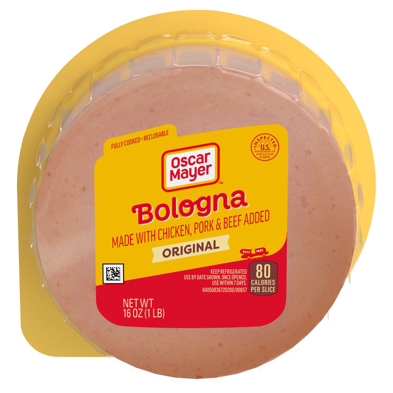 slide 1 of 8, Oscar Mayer Bologna Deli Lunch Meat, 16 Oz Package, 16 oz