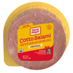 Oscar Mayer Cotto Salami Sliced Lunch Meat, For Sandwiches And Easy Lunches, Quality Meat, No Fillers, 16 Oz