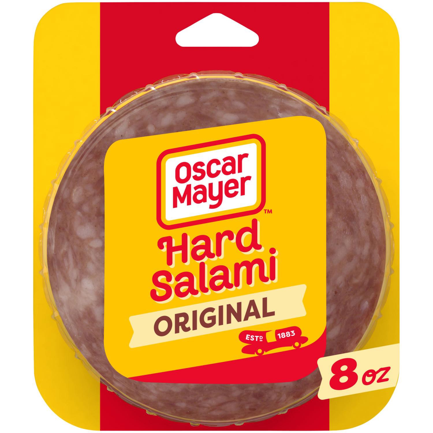 slide 1 of 8, Oscar Mayer Hard Salami Sliced Deli Sandwich Lunch Meat 8 Oz Pack, 8 oz