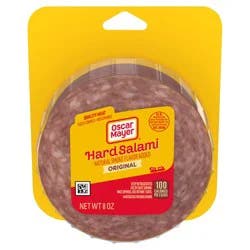 Oscar Mayer Hard Salami Sliced Lunch Meat, For Sandwiches And Easy Lunches, Quality Meat, No Fillers, 8 Oz