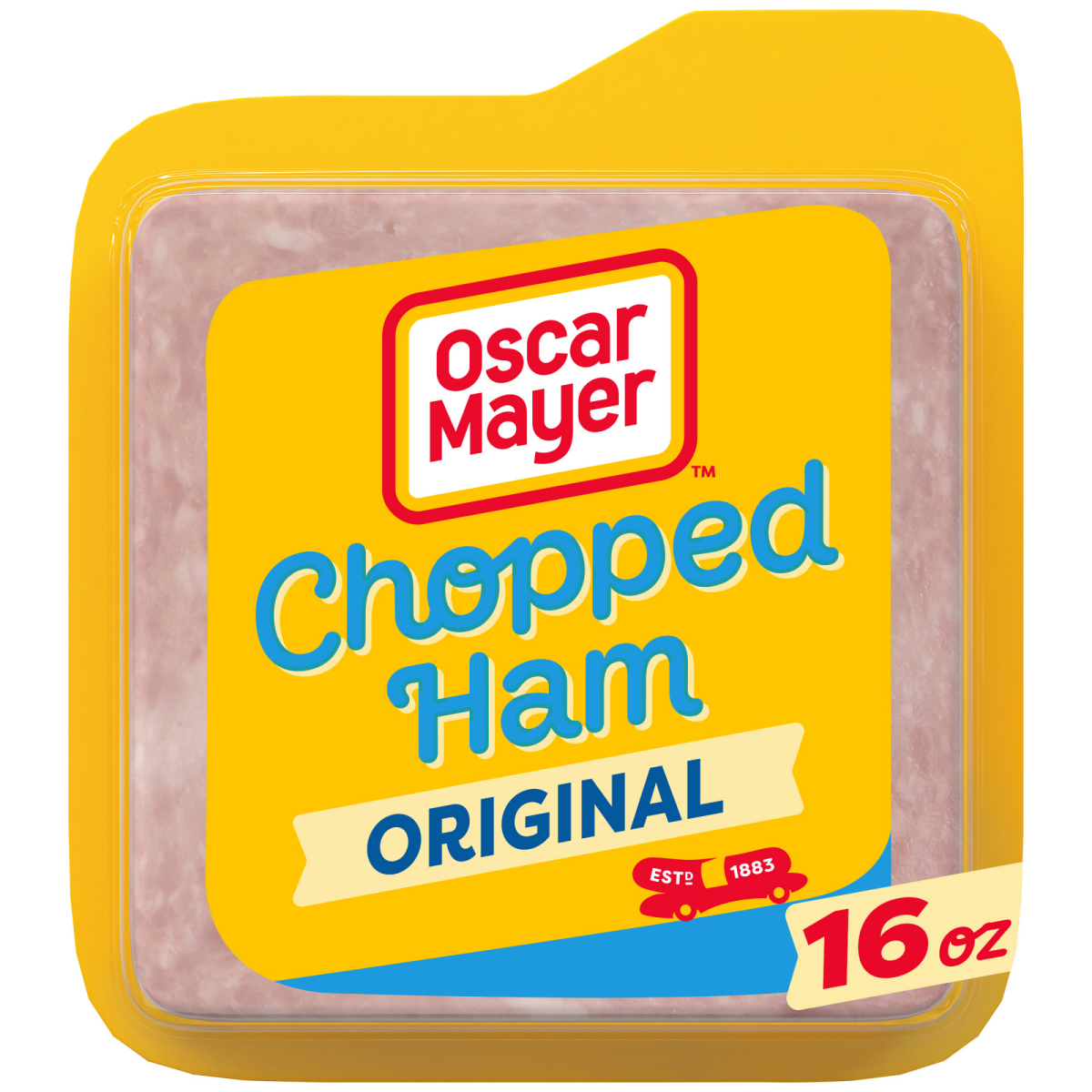 slide 1 of 29, Oscar Mayer Chopped Ham & Water Product Sliced Deli Sandwich Lunch Meat 16 oz Pack, 16 oz