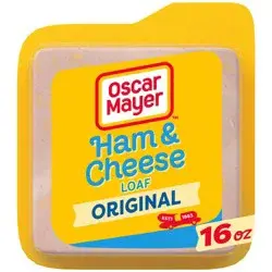 Oscar Mayer Ham & Cheese Meat Loaf Sliced Deli Sandwich Lunch Meat with Real Kraft Cheese Pack)