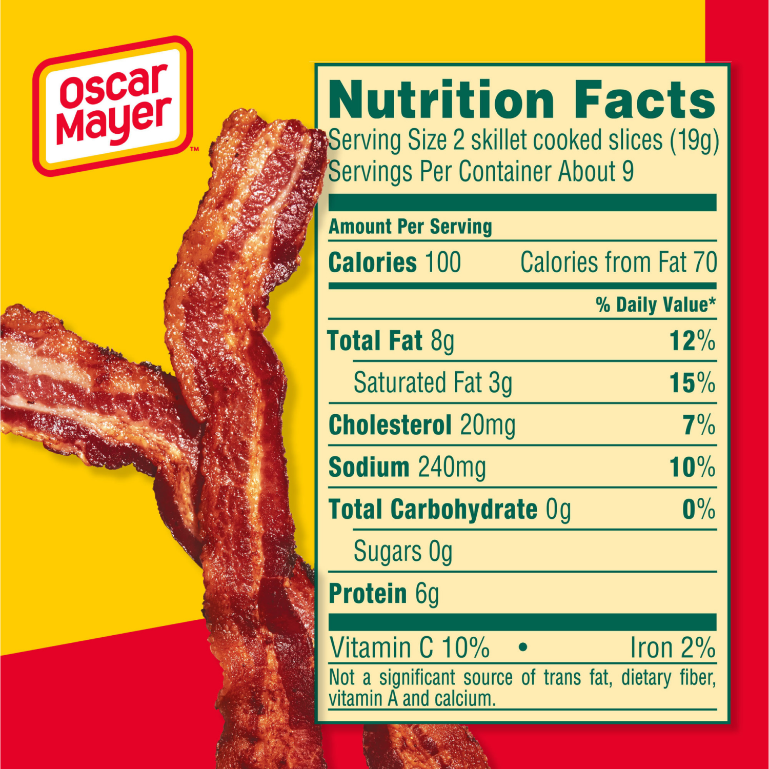 slide 2 of 8, Oscar Mayer Naturally Hardwood Smoked Bacon 30% with Lower Sodium, 16 oz Pack, 17-19 slices, 16 oz