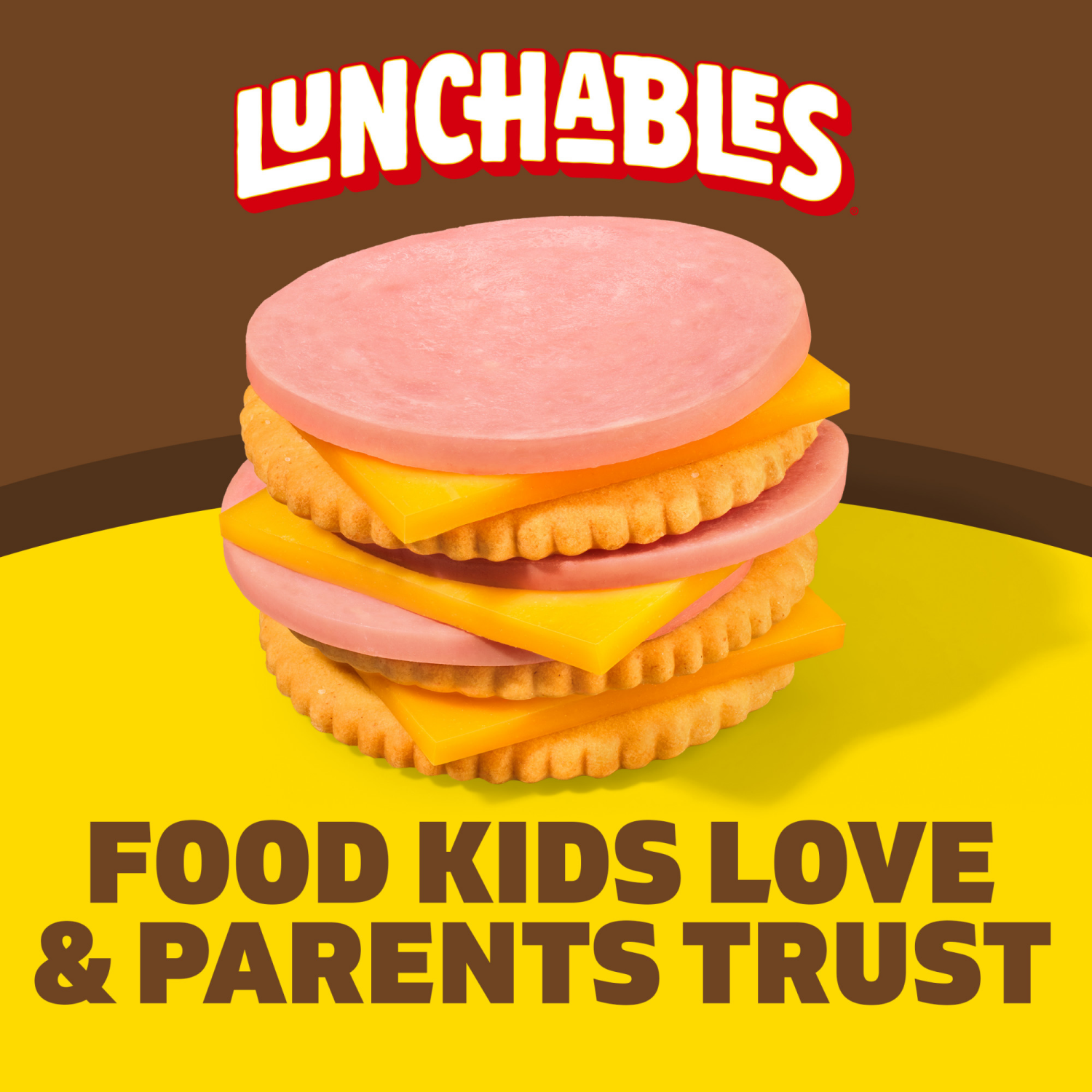 slide 2 of 8, Lunchables Ham & Cheddar Cracker Stackers Snack Kit, 3.2 oz Tray, 3.2 oz