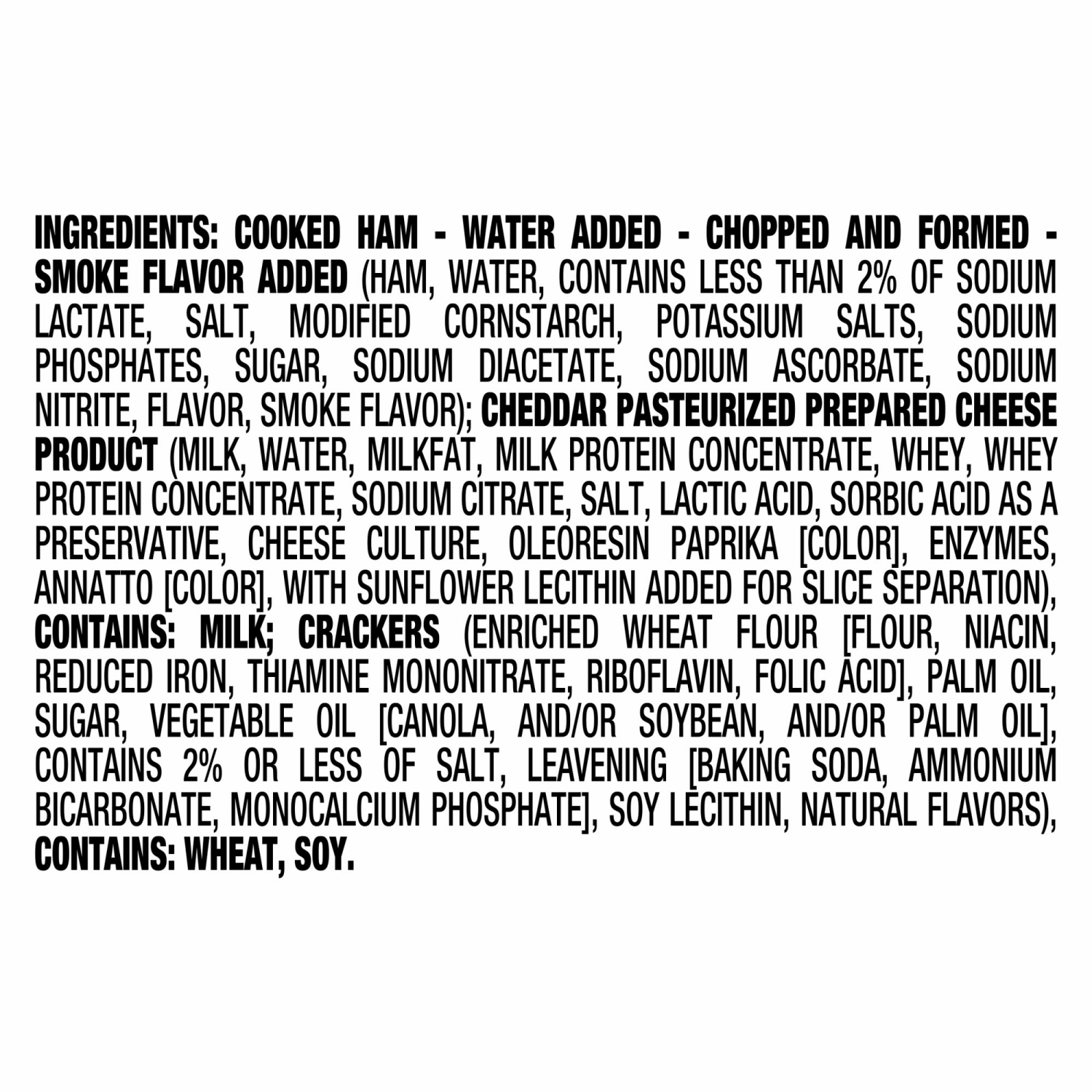 slide 3 of 8, Lunchables Ham & Cheddar Cracker Stackers Snack Kit, 3.2 oz Tray, 3.2 oz