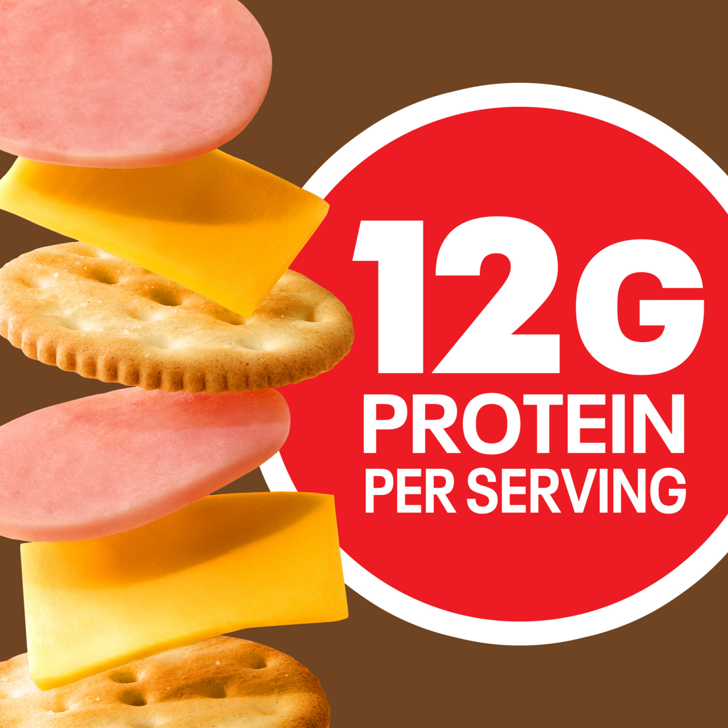 slide 4 of 8, Lunchables Ham & Cheddar Cracker Stackers Snack Kit, 3.2 oz Tray, 3.2 oz