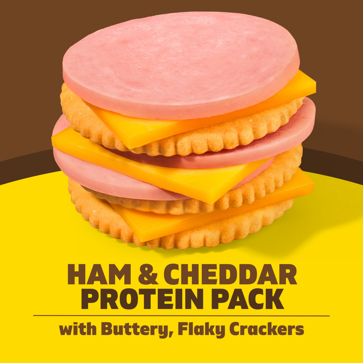 slide 7 of 8, Lunchables Ham & Cheddar Cracker Stackers Snack Kit, 3.2 oz Tray, 3.2 oz