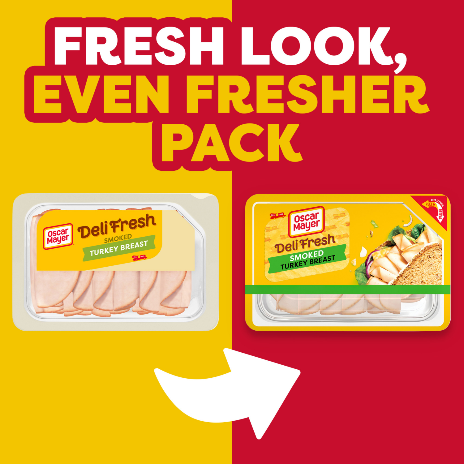 slide 6 of 8, Oscar Mayer Deli Fresh Smoked Sliced Turkey Breast Deli Lunch Meat, 9 oz Package, 9 oz
