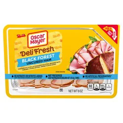 Oscar Mayer Deli Fresh Black Forest Uncured Ham, 9 Oz Pack