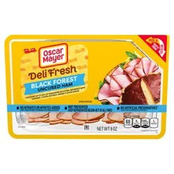 Oscar Mayer Deli Fresh Black Forest Uncured Ham, 9 Oz Pack