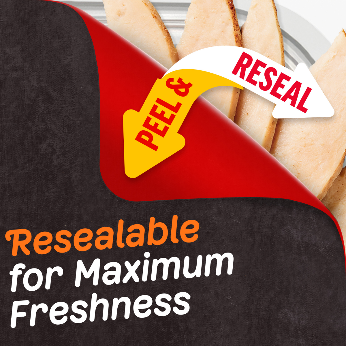 slide 6 of 8, Oscar Mayer Carving Board Rotisserie Seasoned Sliced Chicken Breast Deli Lunch Meat, 7.5 oz Package, 7.50 oz