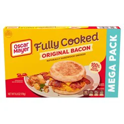 Oscar Mayer Original Fully Cooked Bacon Mega Pack, 6.3 Oz Box, 23-25 Slices