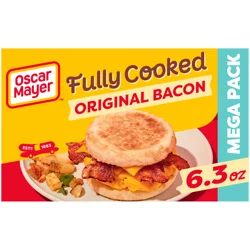 Oscar Mayer Original Fully Cooked Bacon Mega Pack, 6.3 oz Box, 23-25 slices