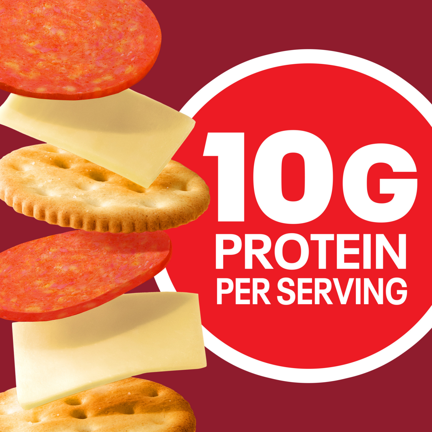 slide 4 of 8, Lunchables Mozzarella & Pepperoni Protein Pack, 2.25 oz Pack, 2.25 oz