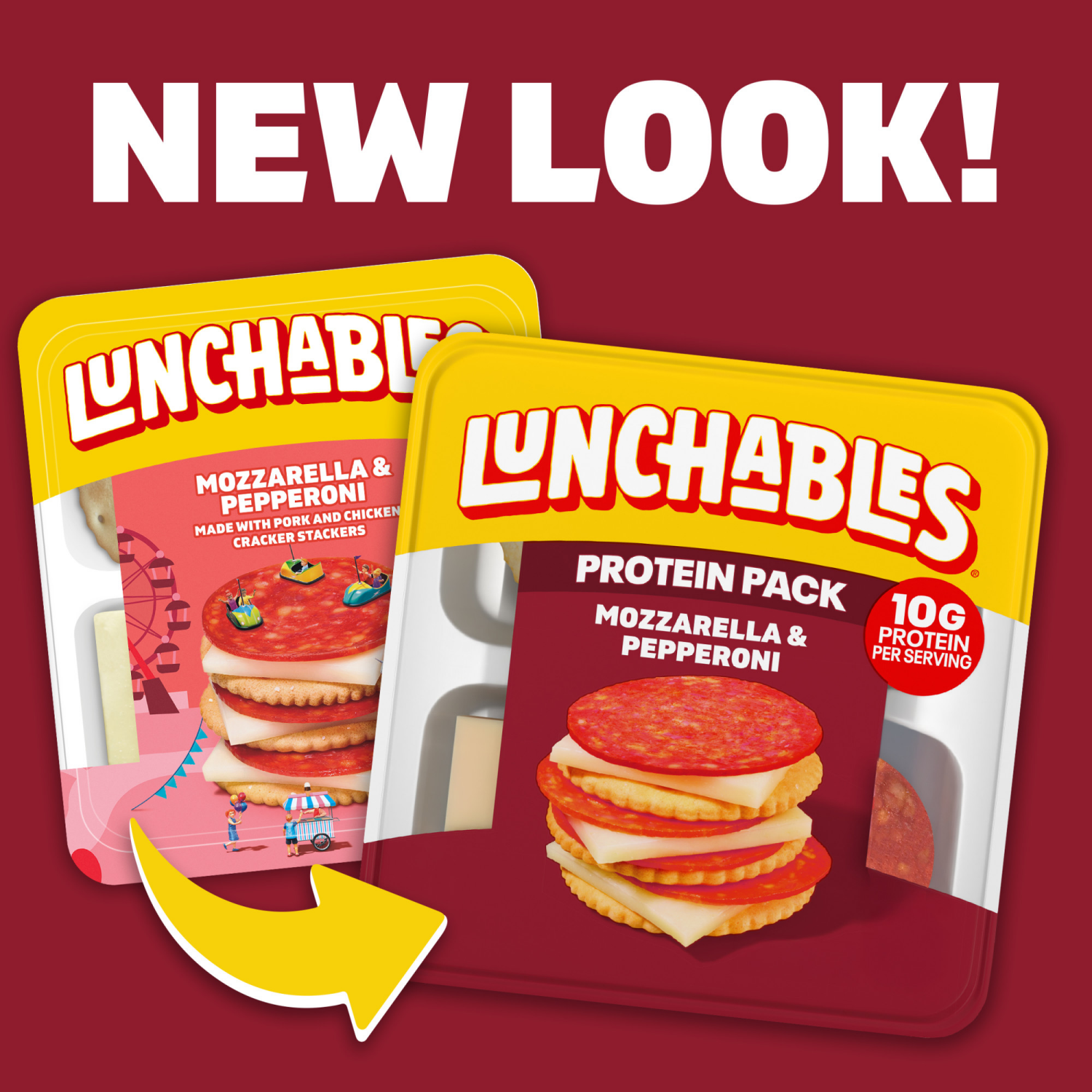 slide 6 of 8, Lunchables Mozzarella & Pepperoni Protein Pack, 2.25 oz Pack, 2.25 oz