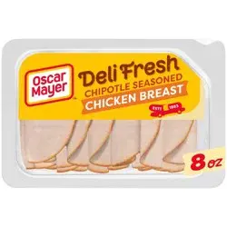 Oscar Mayer Deli Fresh Chipotle Seasoned Sliced Chicken Breast Deli Lunch Meat Package