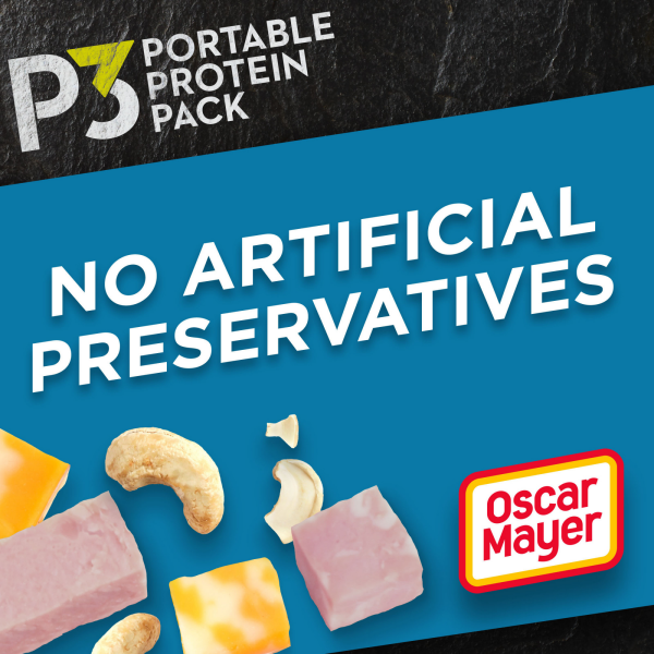 slide 4 of 29, Oscar Mayer P3 Portable Protein Pack Ham, Cashews & Colby Jack Cheese, 2 oz Tray, 2 oz