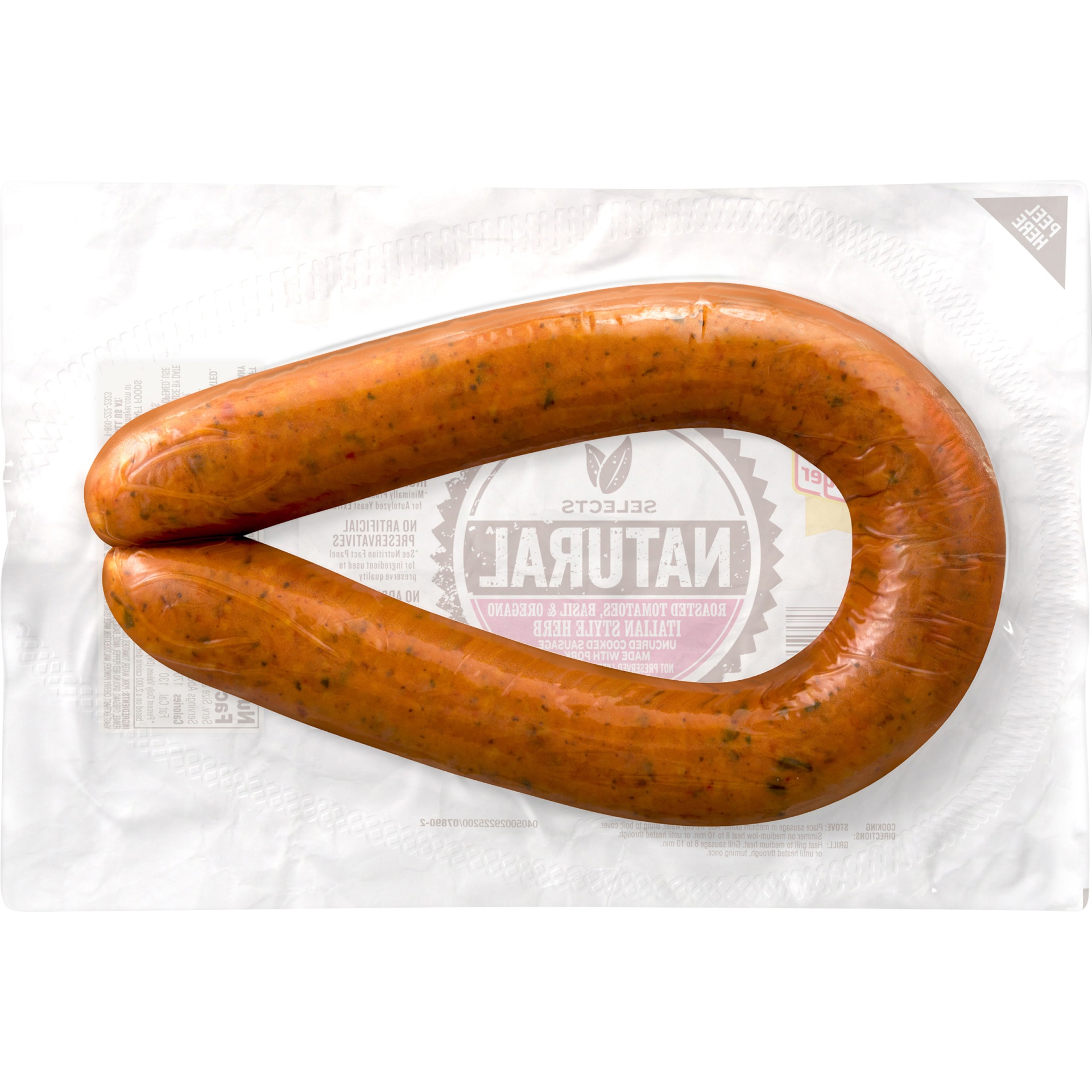 slide 4 of 6, Natural Italian Herb Uncured Pork Sausage, 13 oz