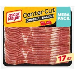 Oscar Mayer Original Center Cut Bacon Mega Pack, 17 Oz Pack, 25-27 Slices