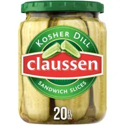 Claussen Kosher Dill Pickle Sandwich Slices Jar