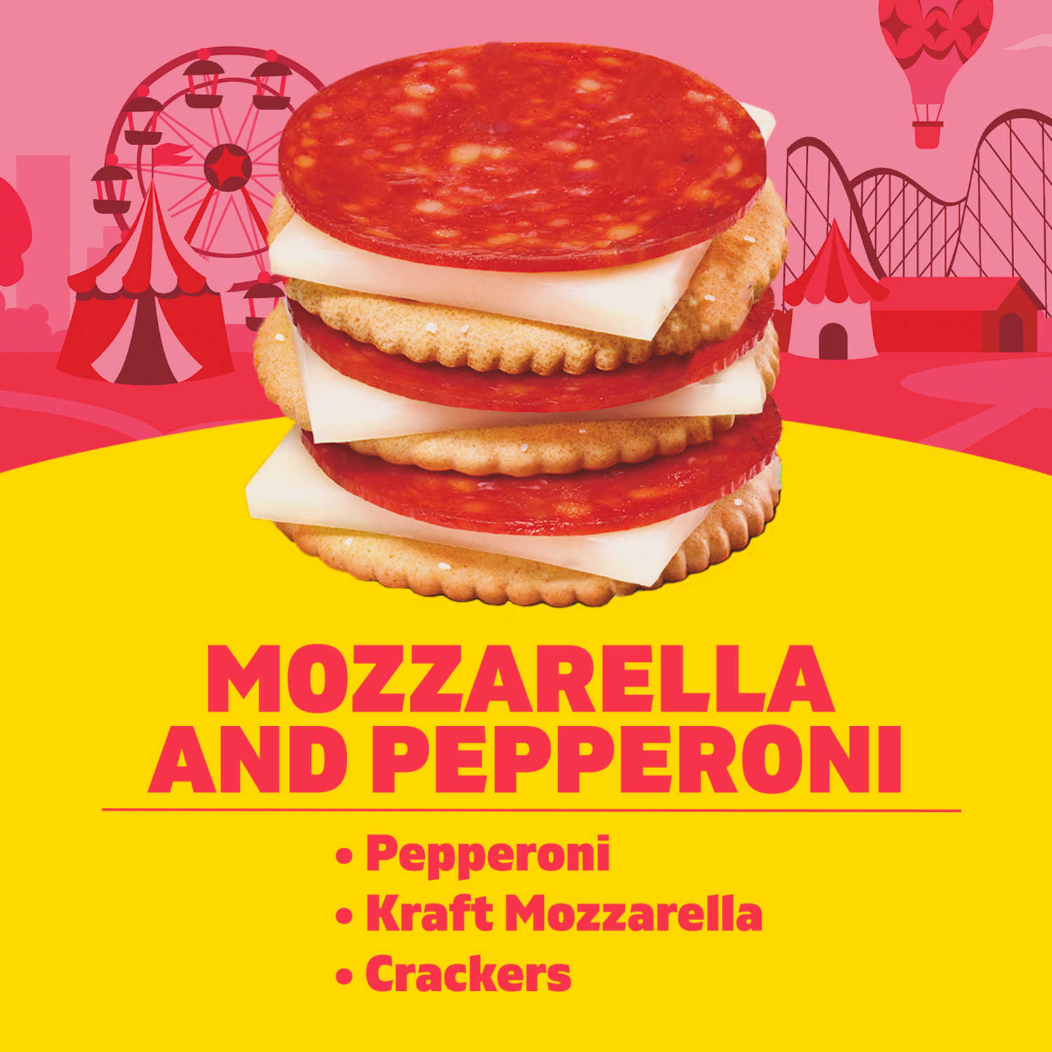 slide 6 of 8, Lunchables Mozzarella & Pepperoni Value Pack, 1.3 oz Pack, 1.3 oz