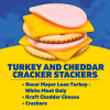 slide 2 of 29, Oscar Mayer Lunchables Turkey and Cheddar Cracker Stackers Value Lunchables, for School Lunch or Easy Snack, 1.9 oz Tray, 1.9 oz