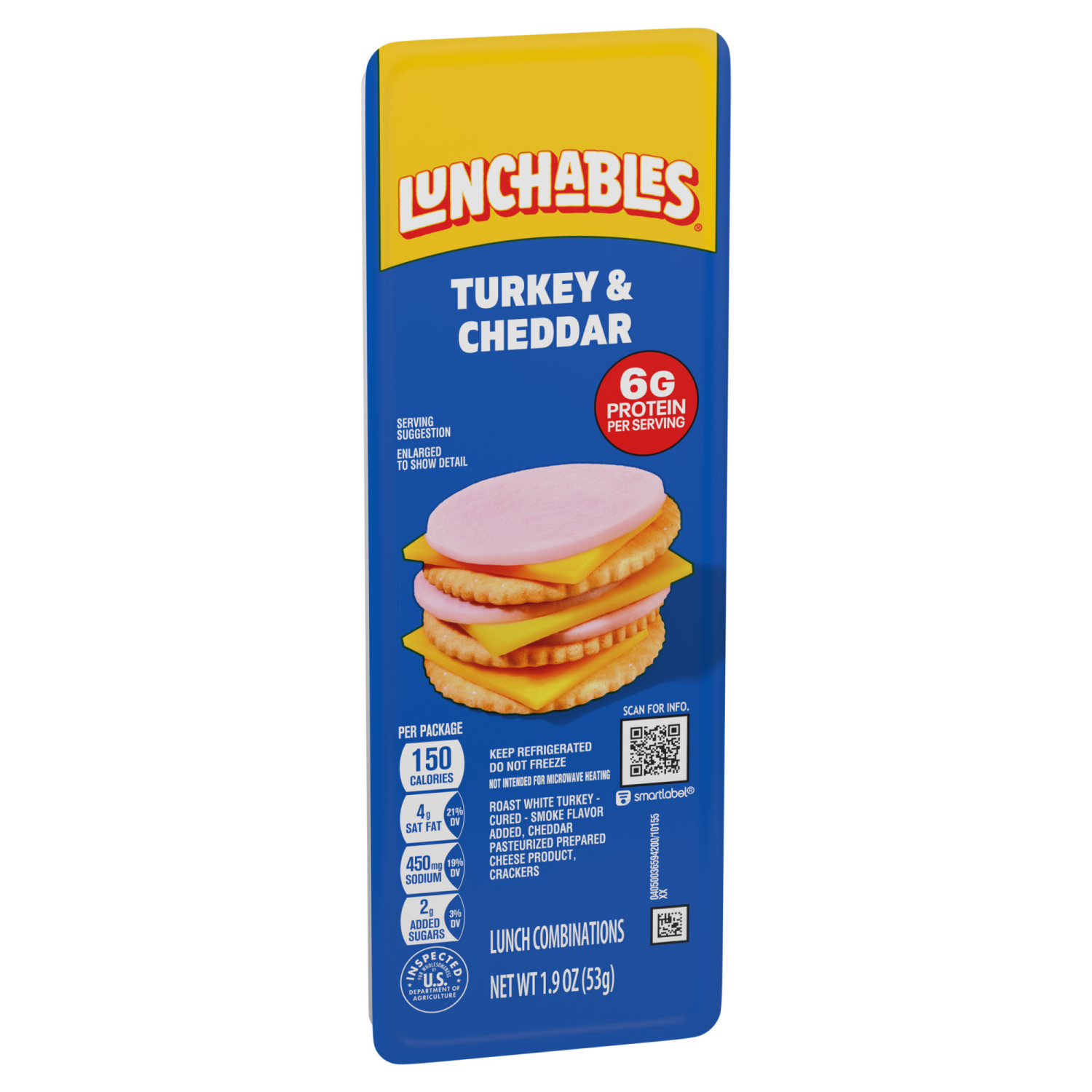 slide 2 of 8, Lunchables Turkey and Cheddar Cracker Stackers Value Pack Snack Kit, 1.9 oz Tray, 1.9 oz