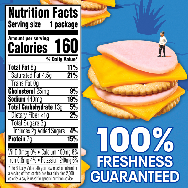 slide 12 of 29, Oscar Mayer Lunchables Turkey and Cheddar Cracker Stackers Value Lunchables, for School Lunch or Easy Snack, 1.9 oz Tray, 1.9 oz