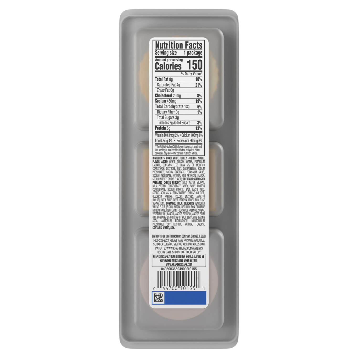 slide 8 of 8, Lunchables Turkey and Cheddar Cracker Stackers Value Pack Snack Kit, 1.9 oz Tray, 1.9 oz