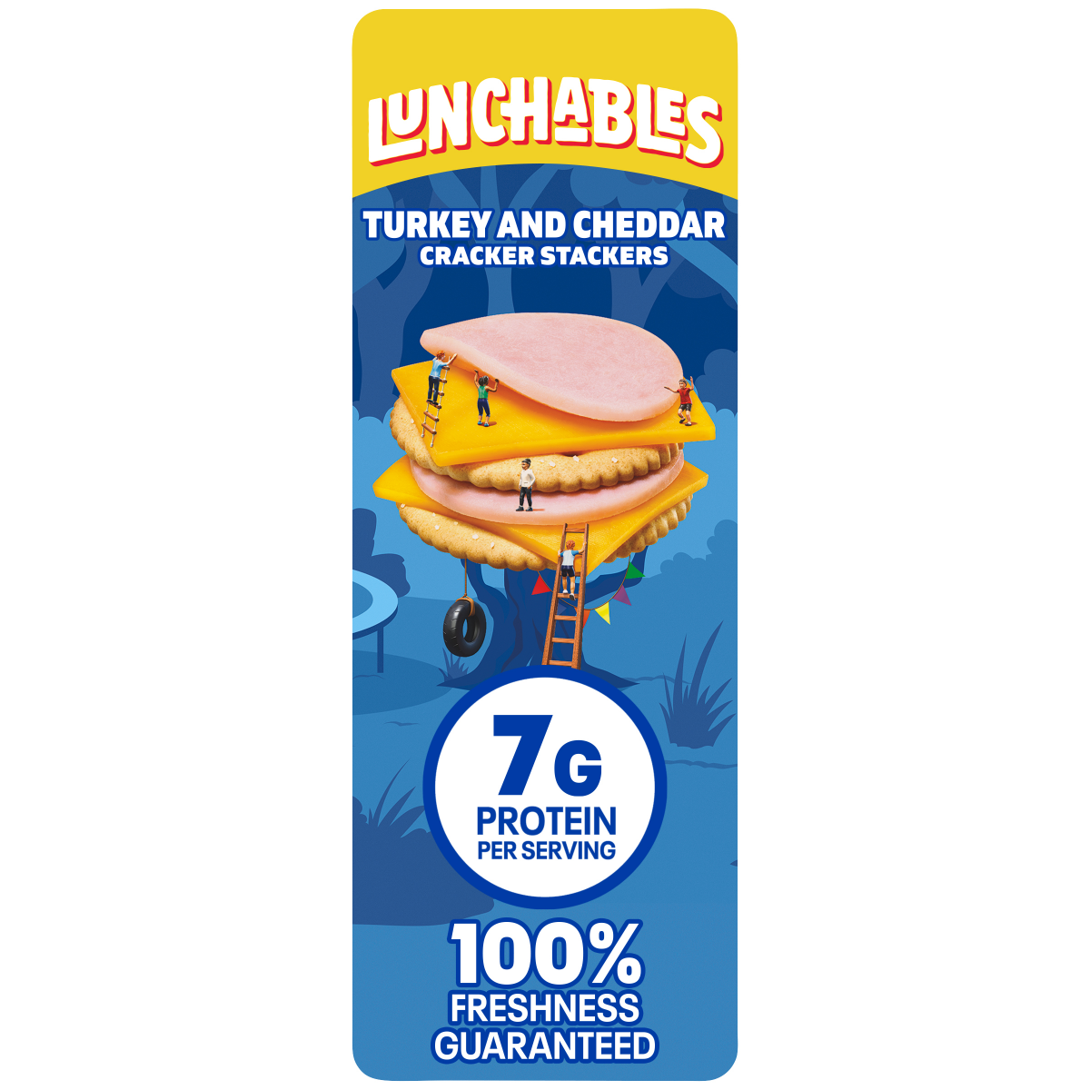 slide 1 of 29, Oscar Mayer Lunchables Turkey and Cheddar Cracker Stackers Value Lunchables, for School Lunch or Easy Snack, 1.9 oz Tray, 1.9 oz