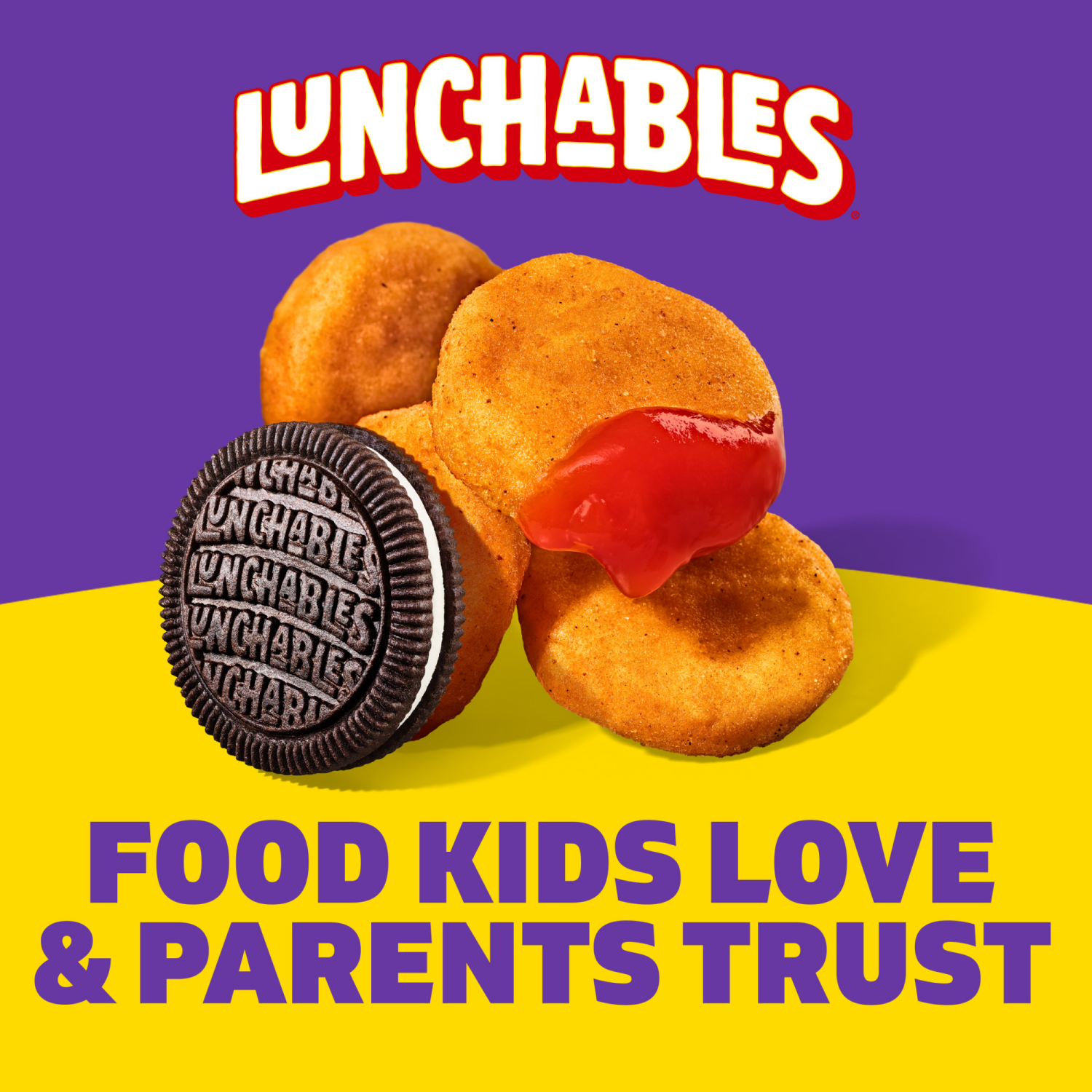 slide 2 of 8, Lunchables Chicken Dunks with Chocolate Creme Cookies, 4 oz Tray, 4 oz