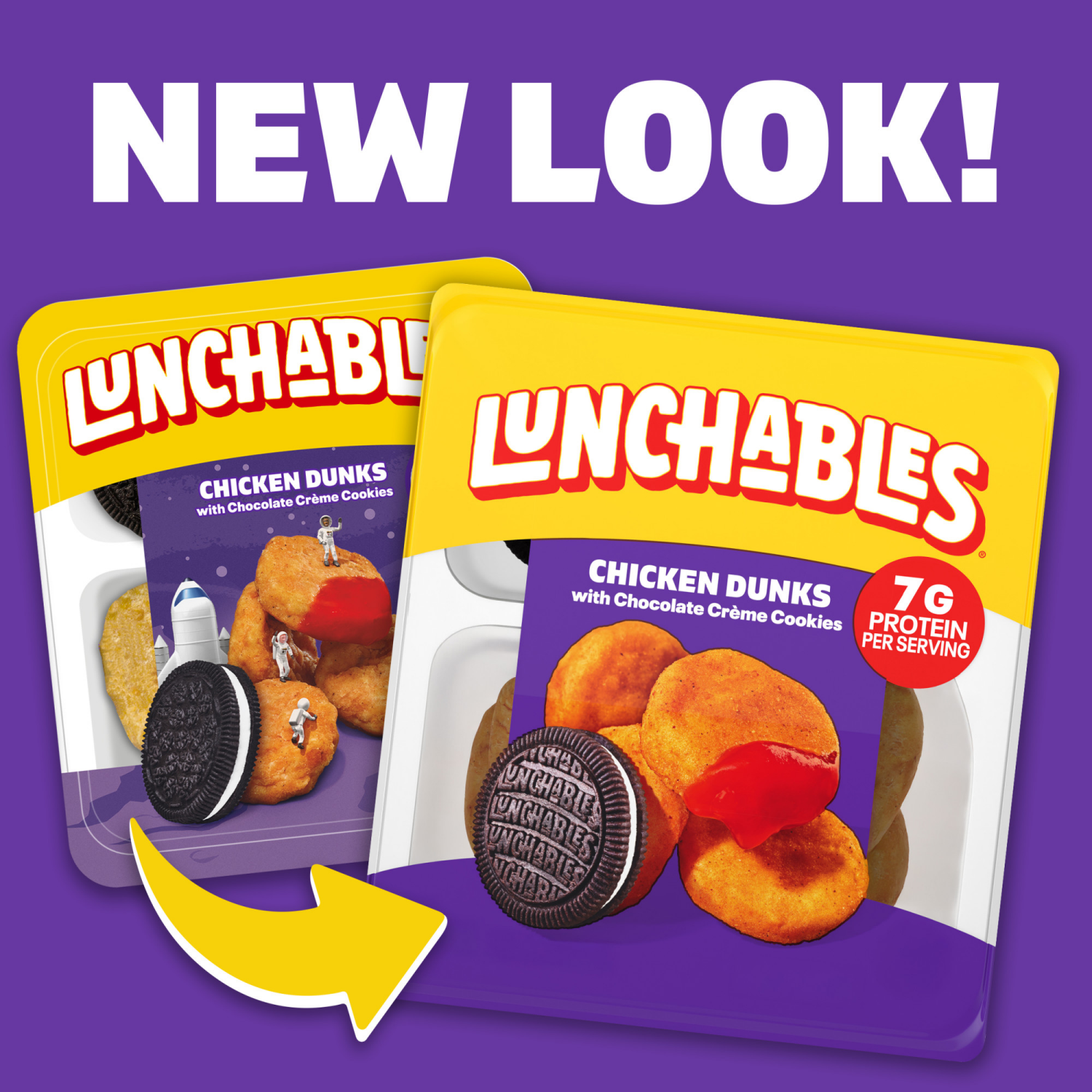 slide 6 of 8, Lunchables Chicken Dunks with Chocolate Creme Cookies, 4 oz Tray, 4 oz
