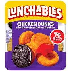 Lunchables Chicken Dunks with Chocolate Creme Cookies, 4 oz Tray