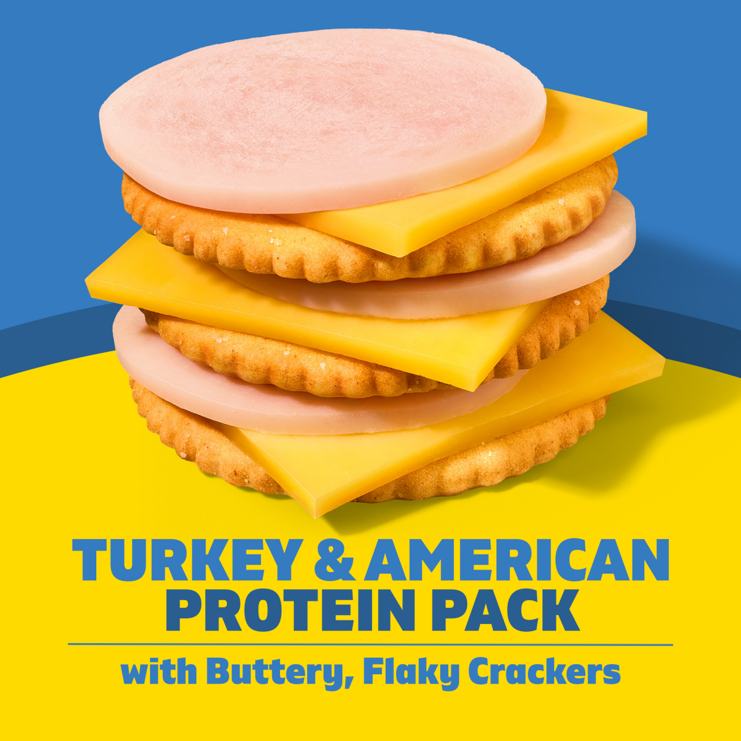 slide 7 of 8, Lunchables Turkey and American Cracker Stackers Snack Kit, 3.2 oz Pack, 3.2 oz