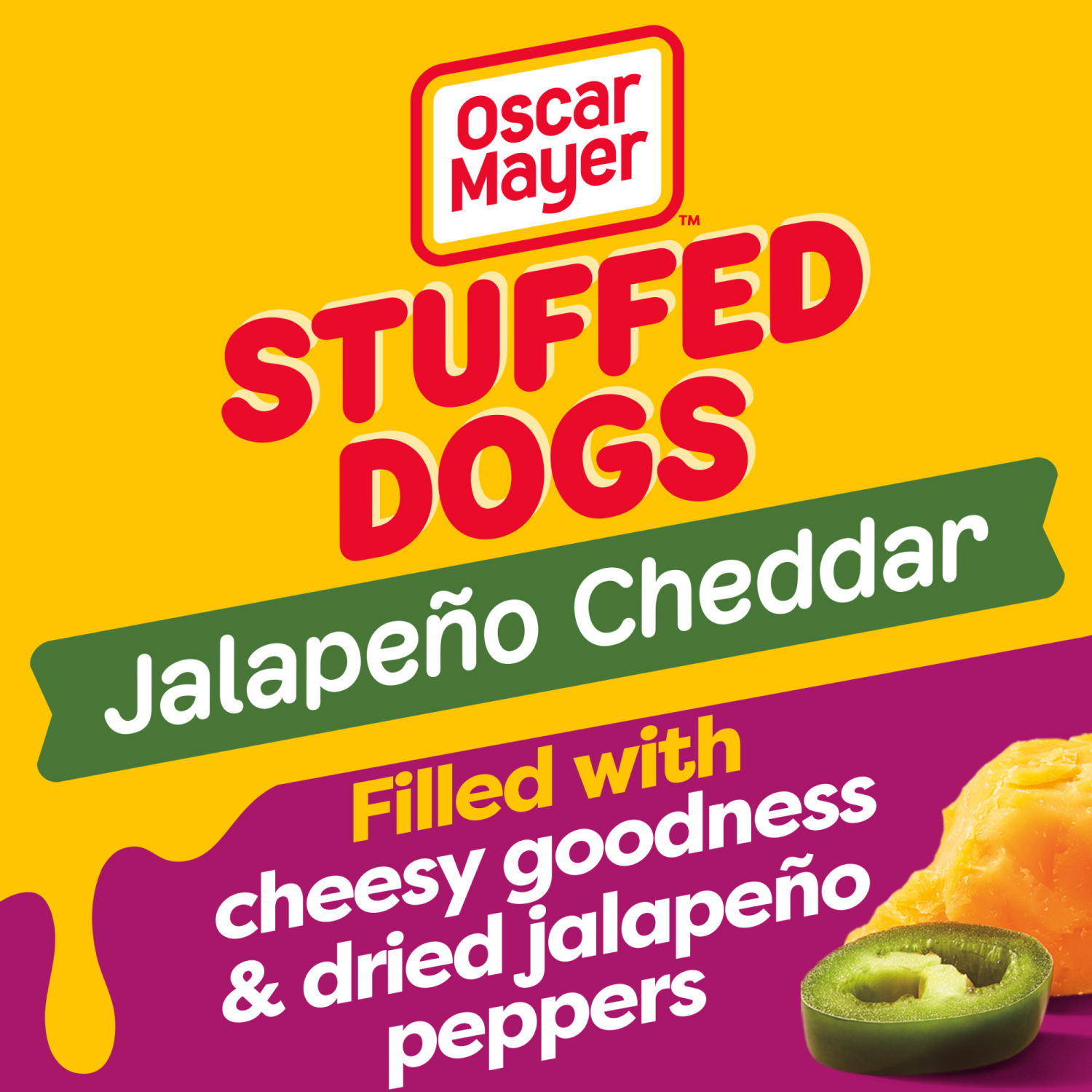 slide 4 of 5, Oscar Mayer Jalapeño Cheddar Stuffed Dogs, 8 ct Pack, 16 oz