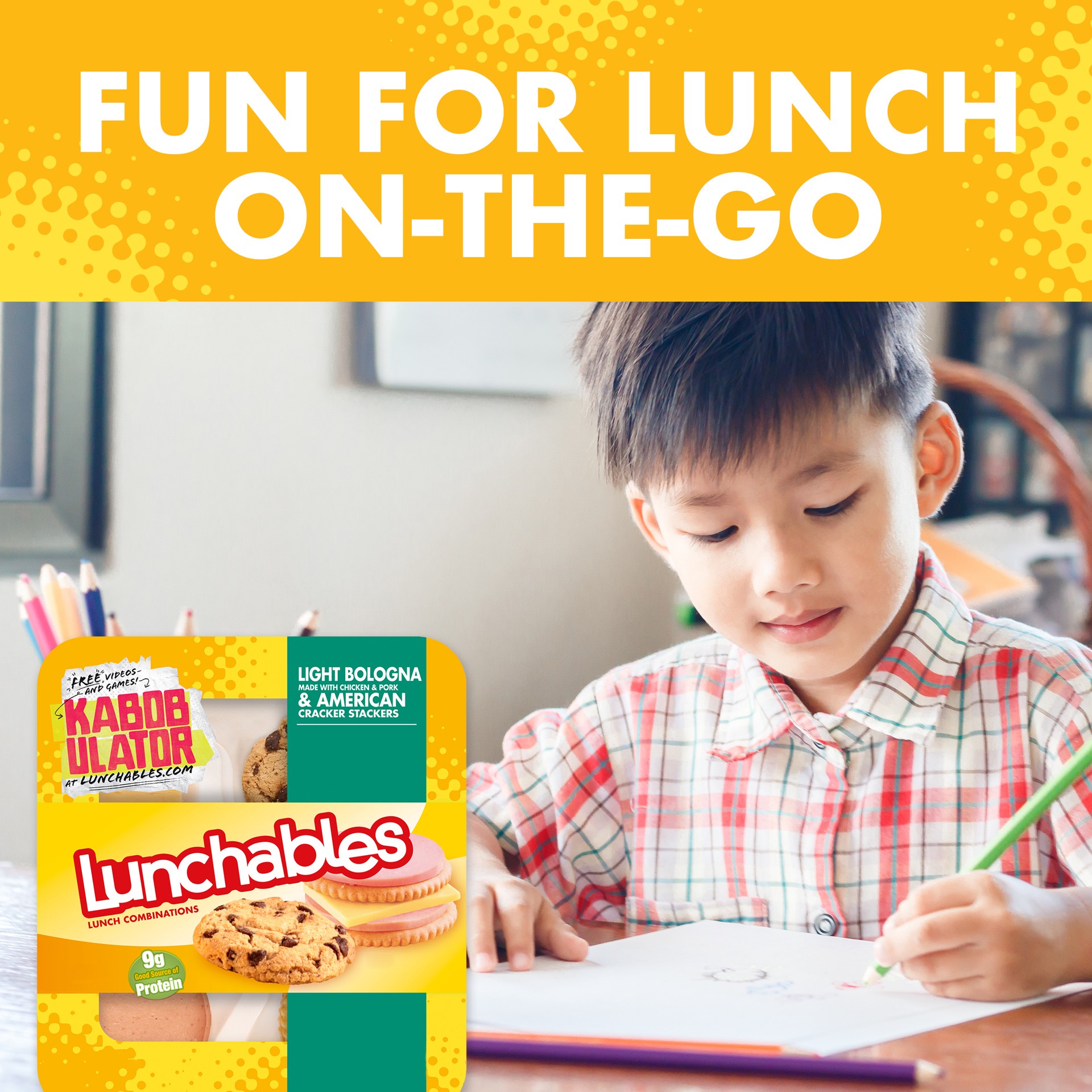slide 4 of 13, Lunchables Light Bologna & American Cracker Stackers with Chocolate Chip Cookies Tray, 3.1 oz