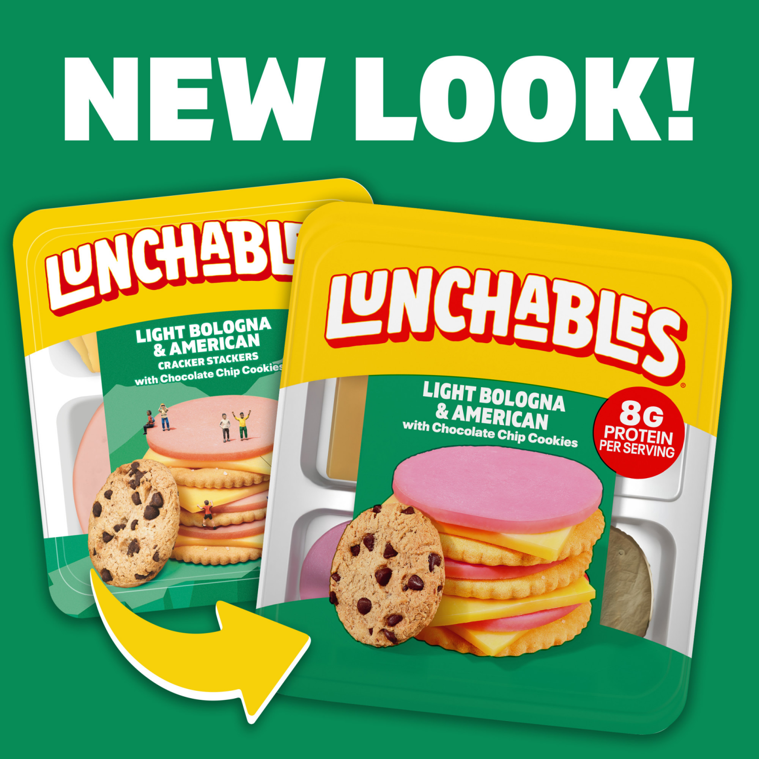 slide 6 of 8, Lunchables Light Bologna & American with Chocolate Chip Cookies, 3.1 oz Pack, 3.1 oz