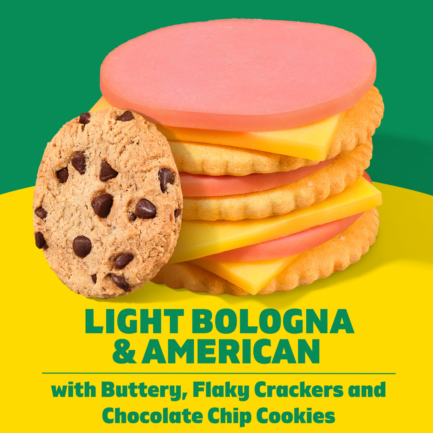 slide 7 of 8, Lunchables Light Bologna & American with Chocolate Chip Cookies, 3.1 oz Pack, 3.1 oz