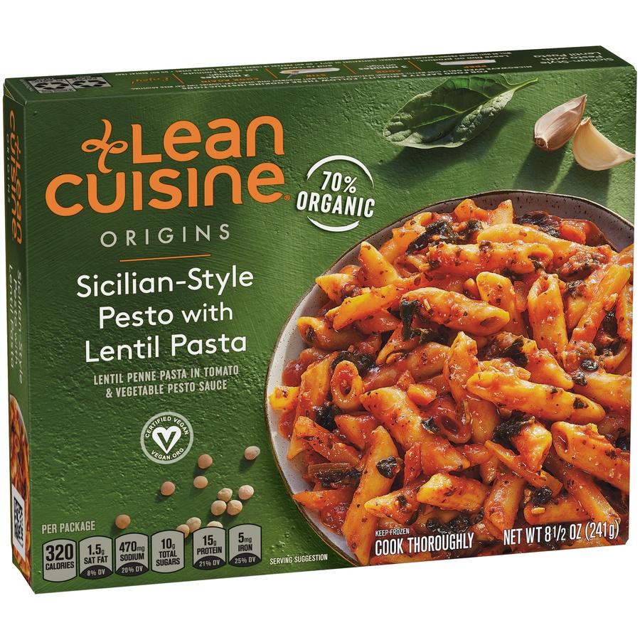 slide 2 of 8, Lean Cuisine Origins Sicilian-Style Pesto With Lentil Pasta, 8.5 oz